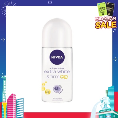 NIVEA Deodorant Roll-on Extra White Firm Q10 50ml