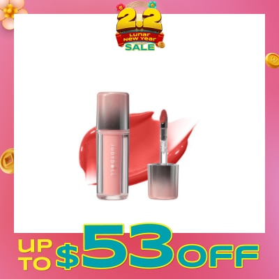 JUDYDOLL Dual Flash Watery Lip Gloss #02 Juicy Strawberry 2.4g
