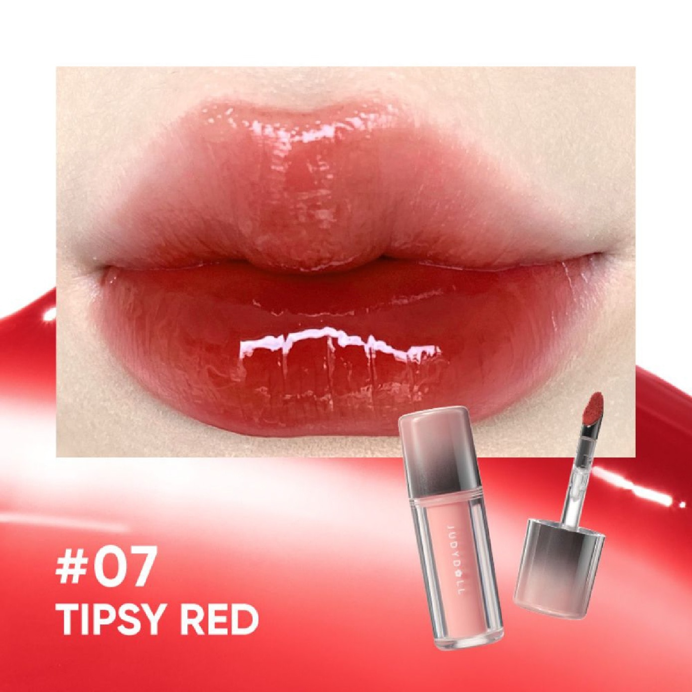 Dual Flash Watery Lip Gloss #07 Tipsy Red 2.4g
