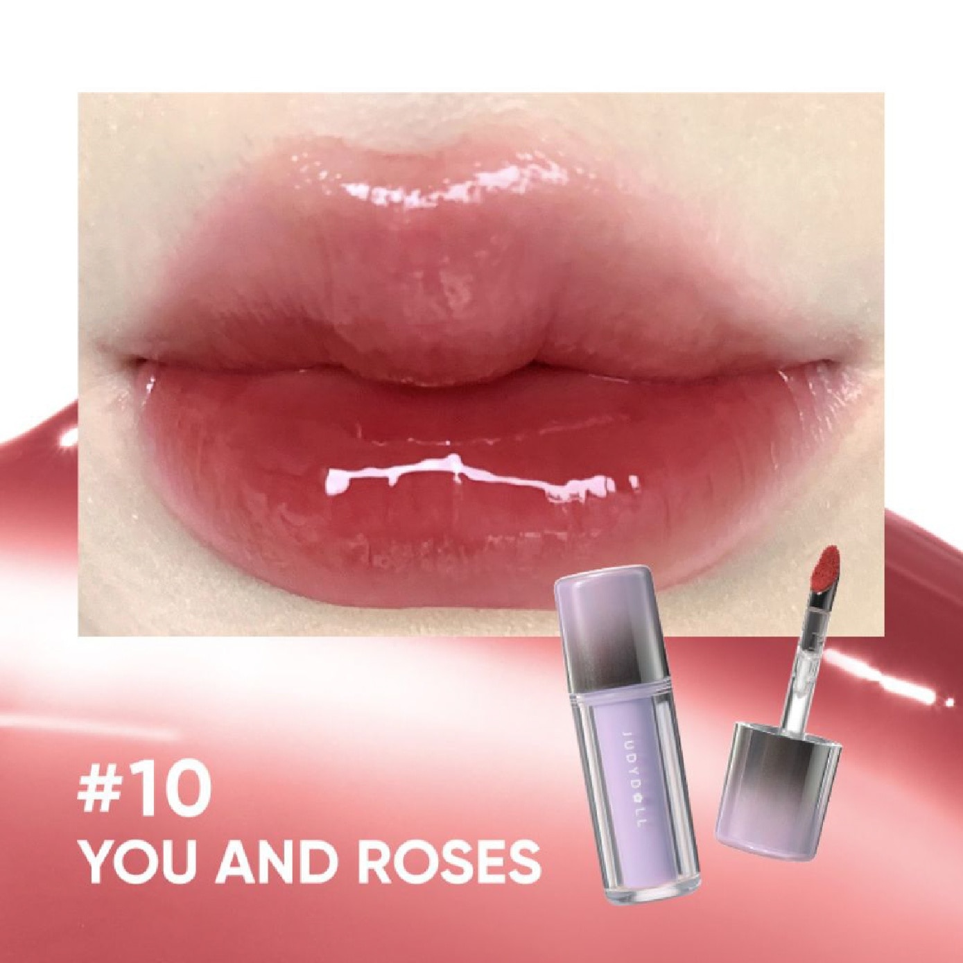 Dual Flash Watery Lip Gloss #10 You and Roses 2.4g