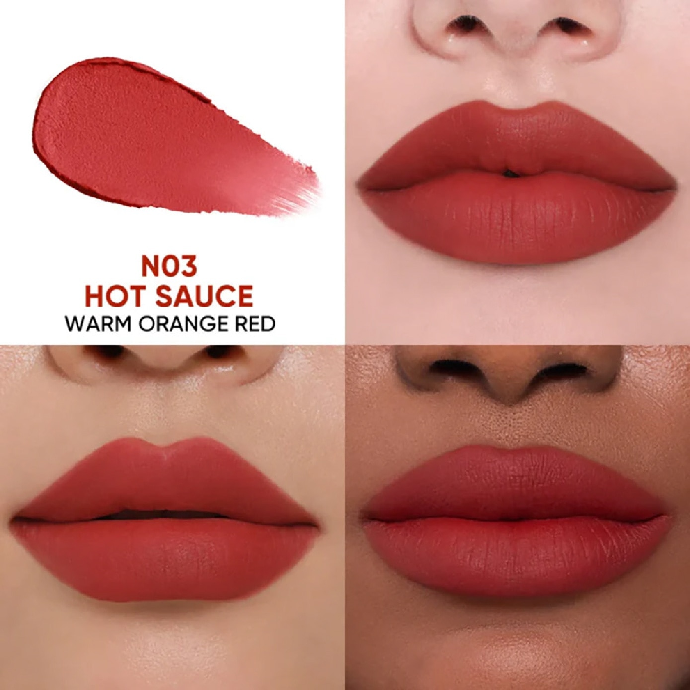 Matte Lip Cream #N03 Hot Sauce 2.6ml