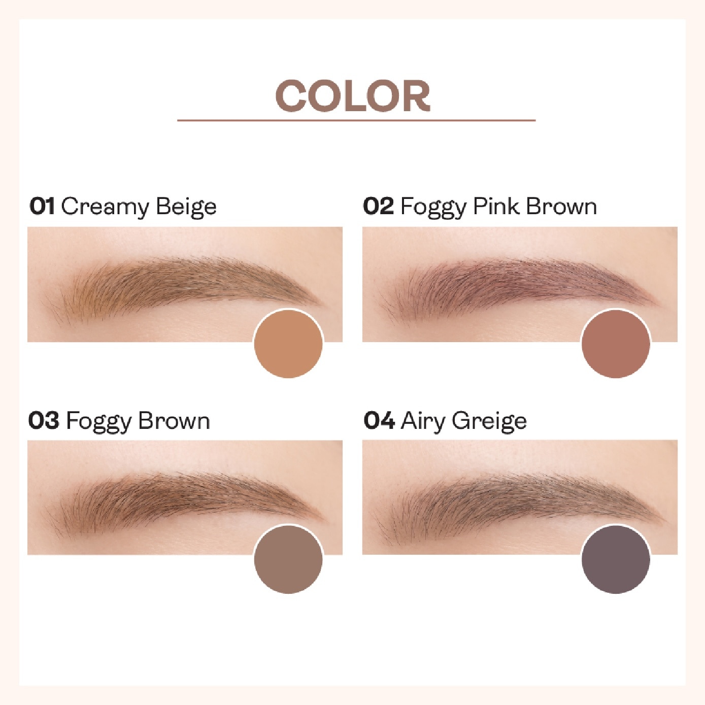 1 Day Tattoo Nuance Brow Mascara #01 Creamy Beige 33g image