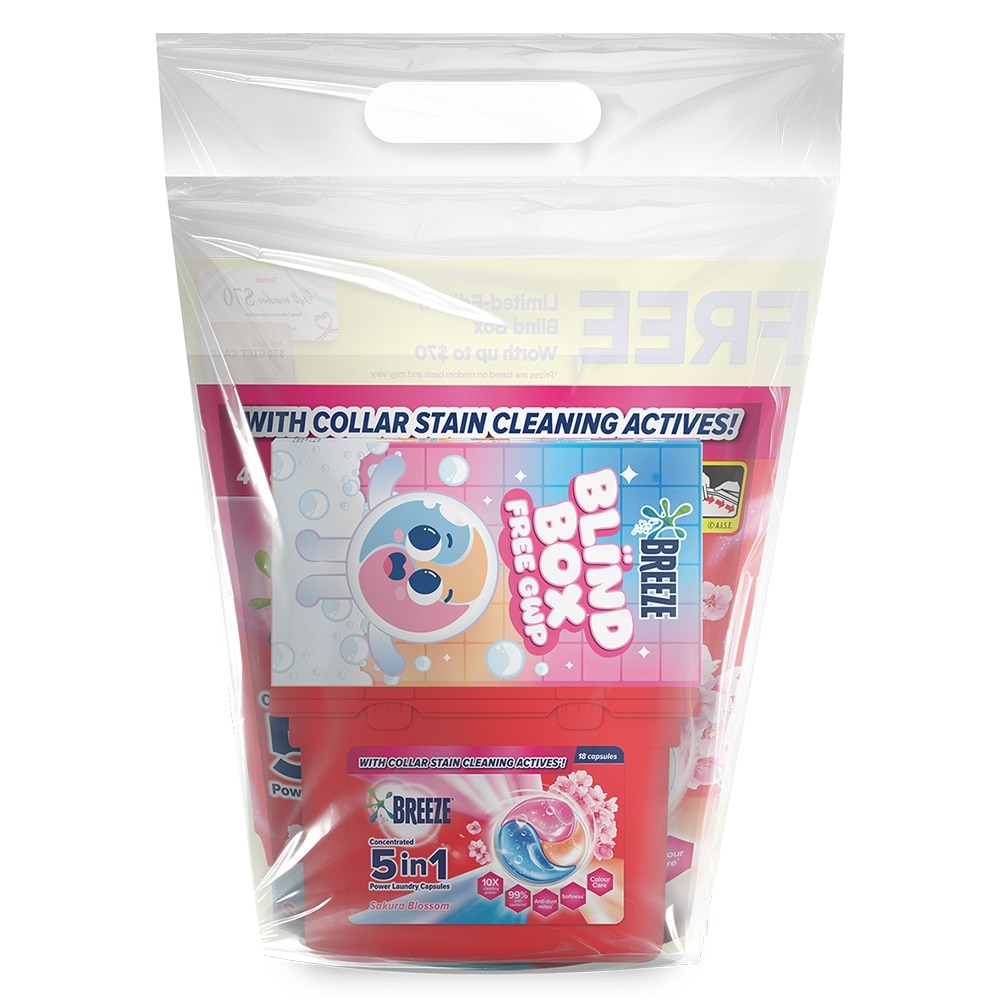 VALUE PACK 5 in 1 Sakura Laundry Capsules 98s