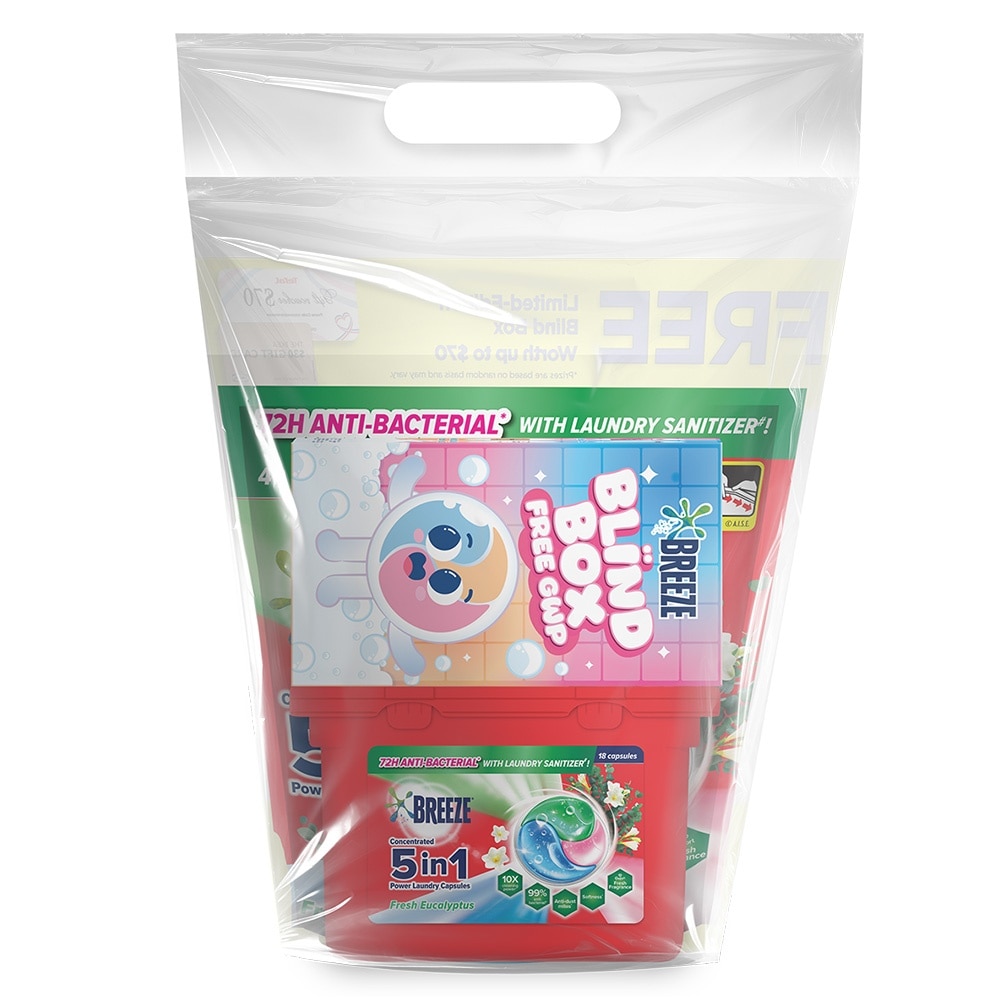 VALUE PACK 5 in 1 Eucalyptus Laundry Capsules 98s