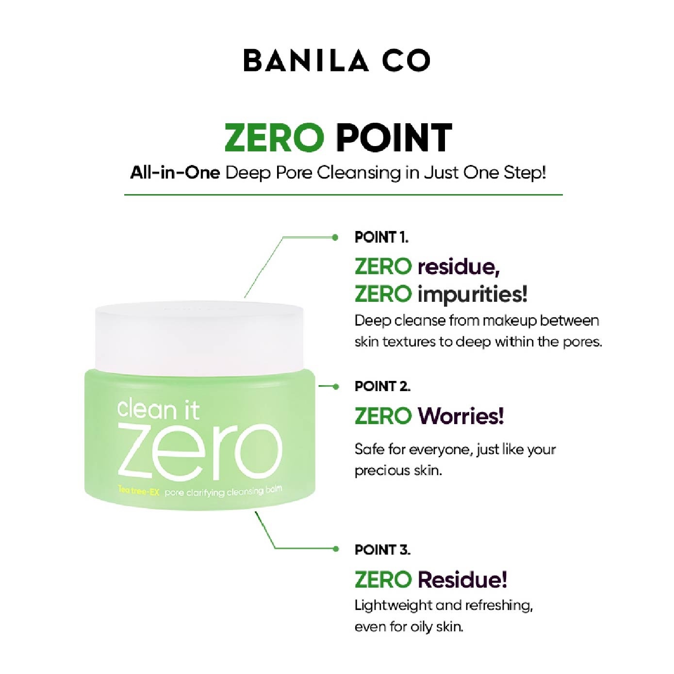 Clean It Zero Pore Clarifying Tea Tree-EX Cleansing Balm 100ml