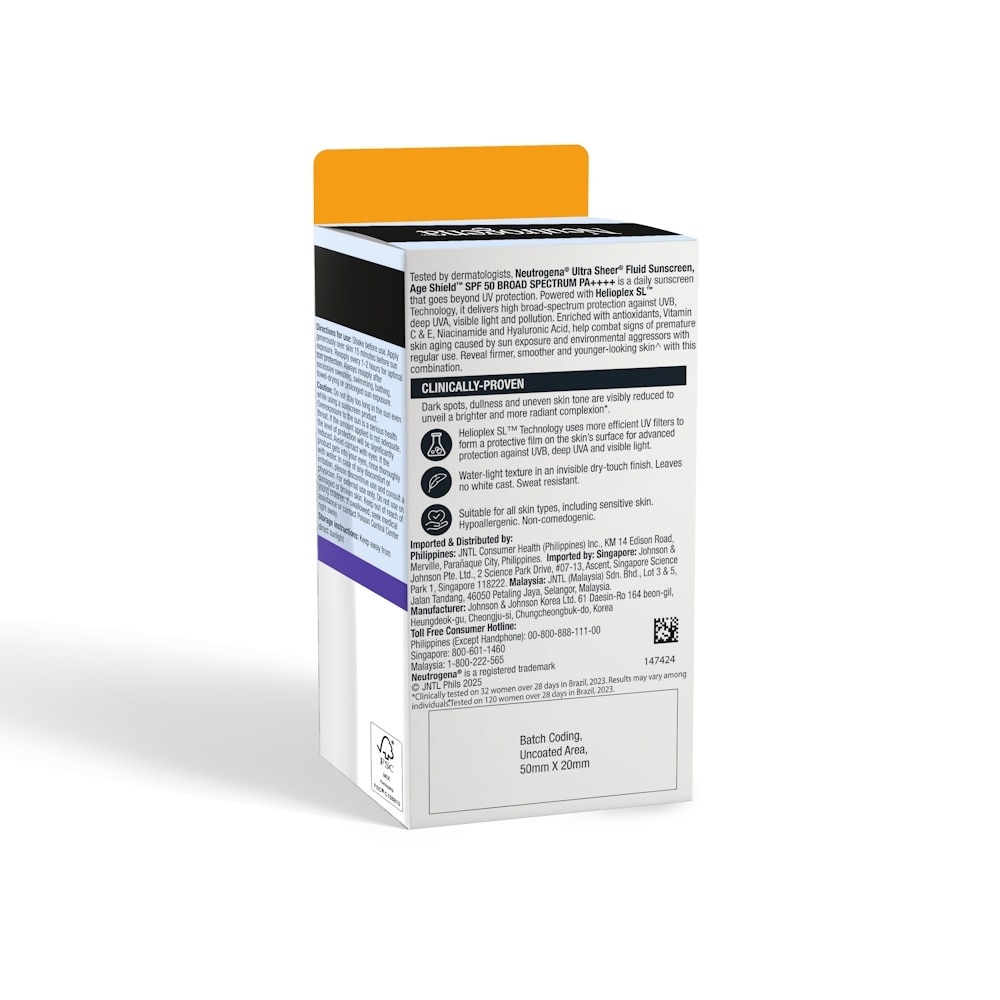 Ultra Sheer Fluid Sunscreen Age Shield SPF 50 PA++++ 40ml