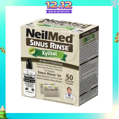 NEILMED Sinus Rinse Premixed Refill Packet With Xylitol 50s