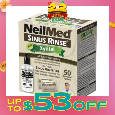 NEILMED Sinus Rinse Premixed Refill Packet With Xylitol 50s