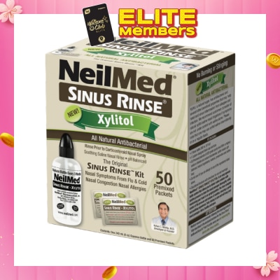 NEILMED Sinus Rinse Premixed Refill Packet With Xylitol 50s