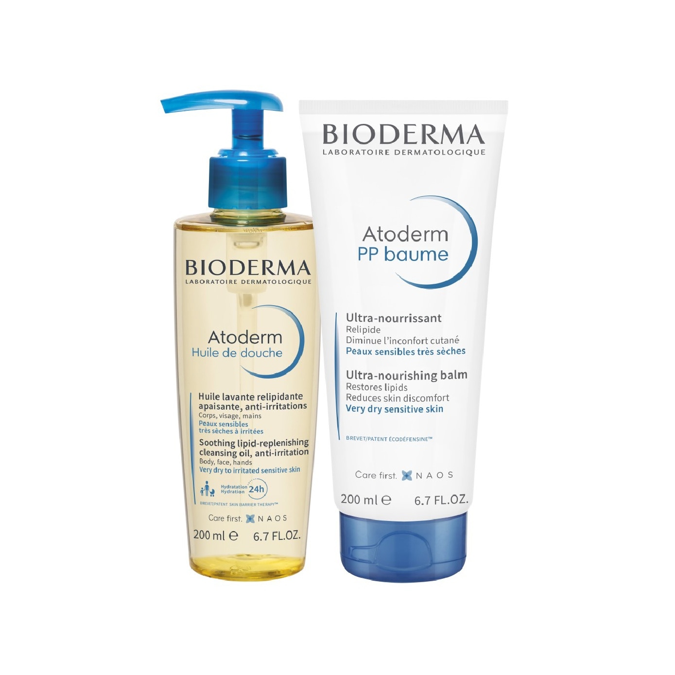 Atoderm Cleansing Shower Oil + Nourishing Balm Bundle Set 1s