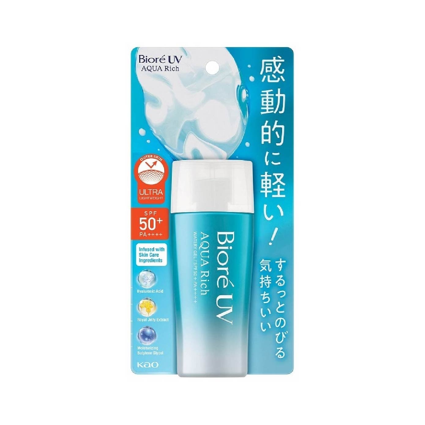 UV Aqua Rich Watery Gel Sunscreen + Protect Mist Sunscreen Bundle Set 1s