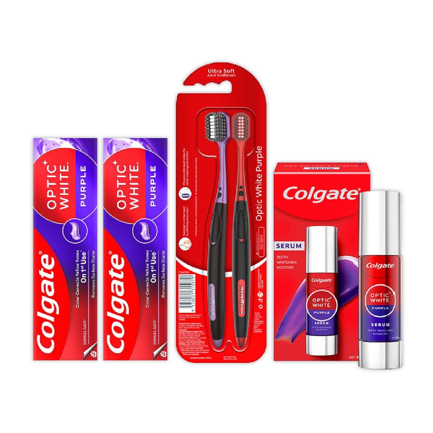 Optic White Purple Complete Whitening Set Bundle Set 1s