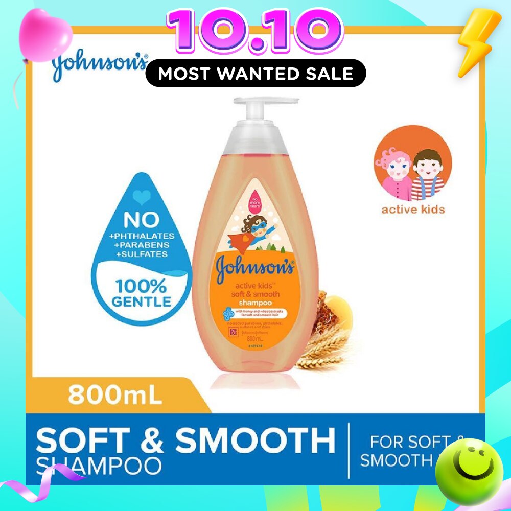 Baby Active Kids Soft And Smooth Shampoo For Soft And Smooth Hair (For Silky Smooth Hair) 800ml image