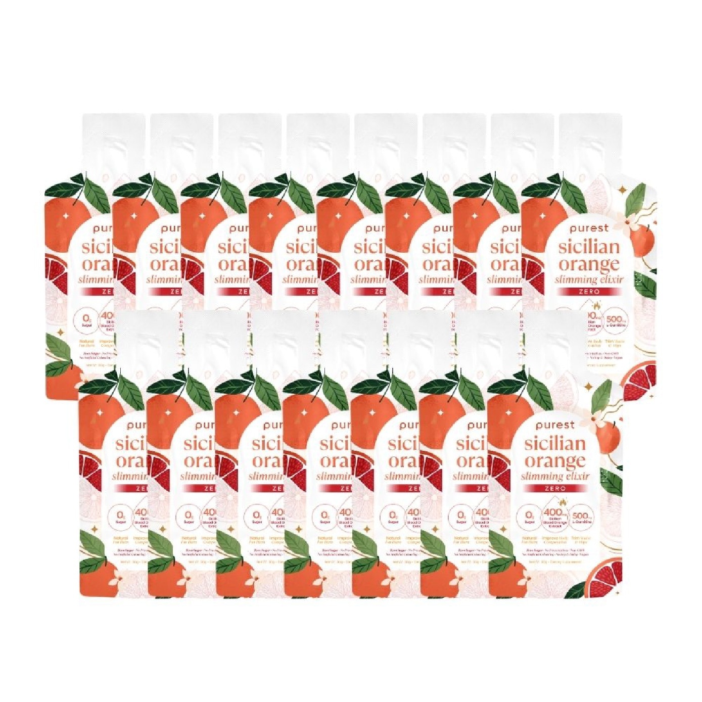 Sicilian Orange Slimming Elixir Zero Sachet for Weight Management 30g x 15s image