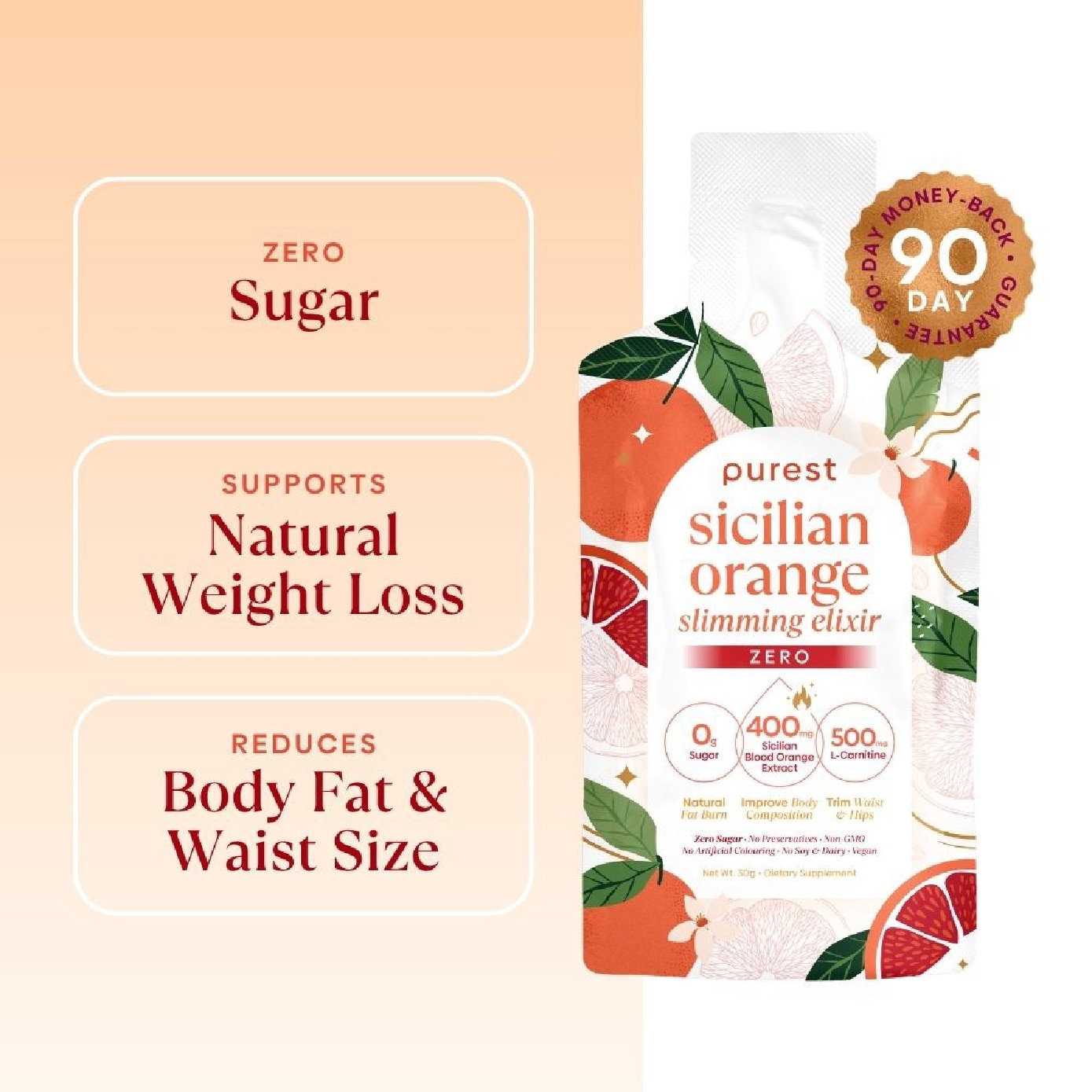 Sicilian Orange Slimming Elixir Zero Sachet for Weight Management 30g x 15s image