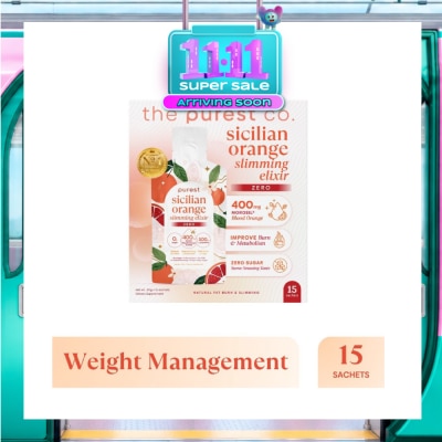 THE PUREST CO Sicilian Orange Slimming Elixir Zero Sachet for Weight Management 30g x 15s image