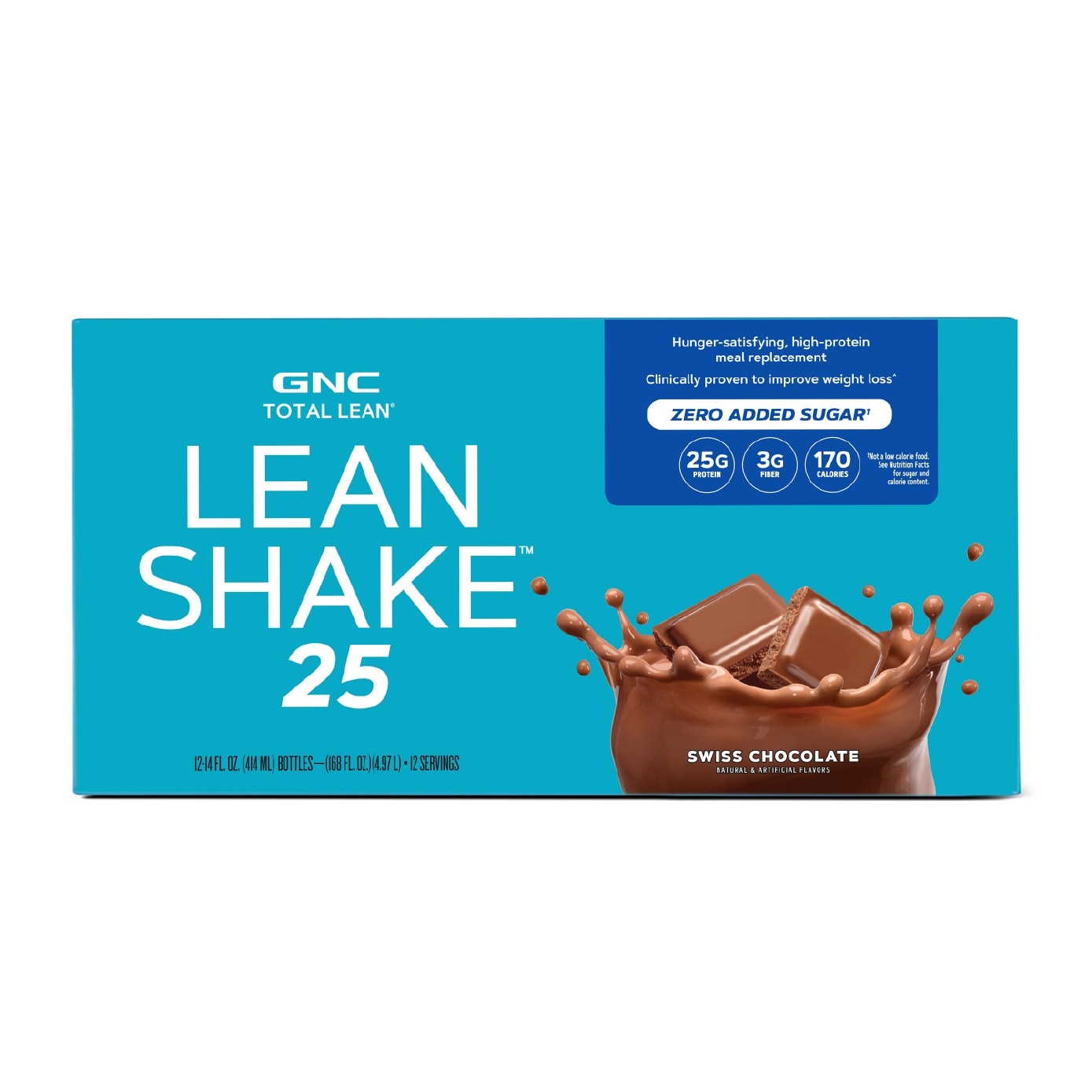 Total Lean Shake 25 Ready to Drink Zero Added Chocolate 414ml x 12s