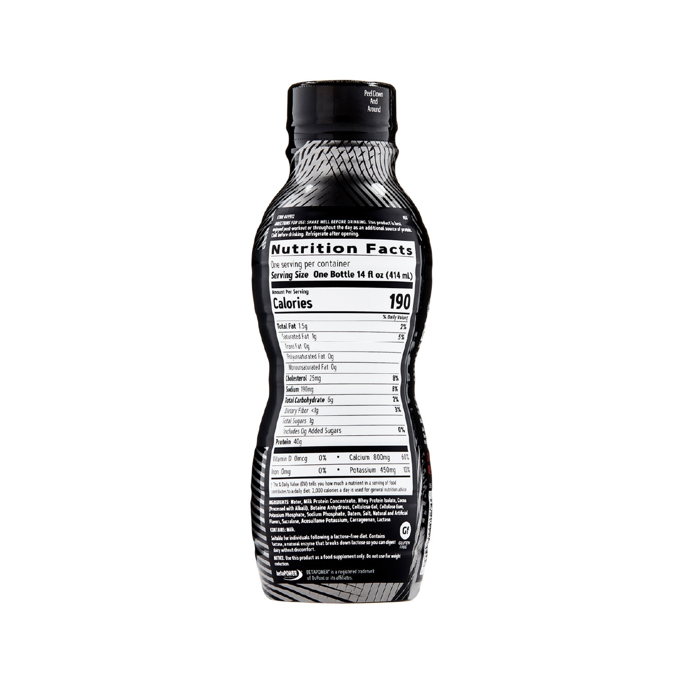 Amplified Wheybolic 40 Protein Shake Chocolate 414ml x 12s
