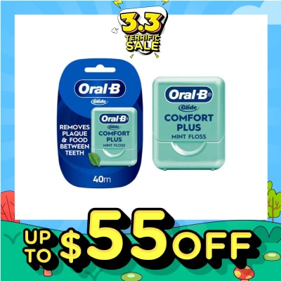 ORAL-B Glide Comfort Plus Mint Dental Floss 40m