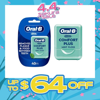 ORAL-B - Glide Comfort Plus Mint Dental Floss 40m