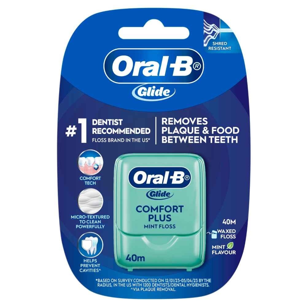 Glide Comfort Plus Mint Dental Floss 40m