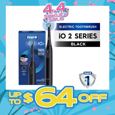 ORAL-B - iO Series 2 Gentle Clean Sensitive Black Electric Toothbrush 1s
