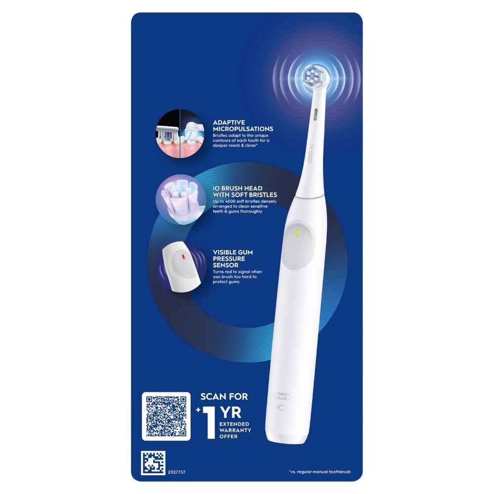 iO Series 2 Gentle Clean Sensitive White Electric Toothbrush 1s