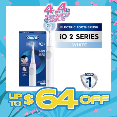ORAL-B - iO Series 2 Gentle Clean Sensitive White Electric Toothbrush 1s