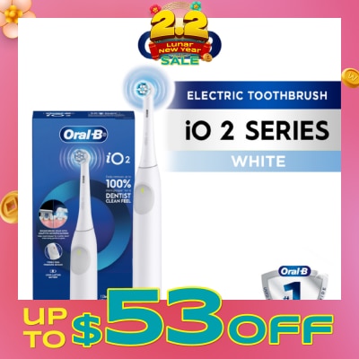 ORAL-B iO Series 2 Gentle Clean Sensitive White Electric Toothbrush 1s