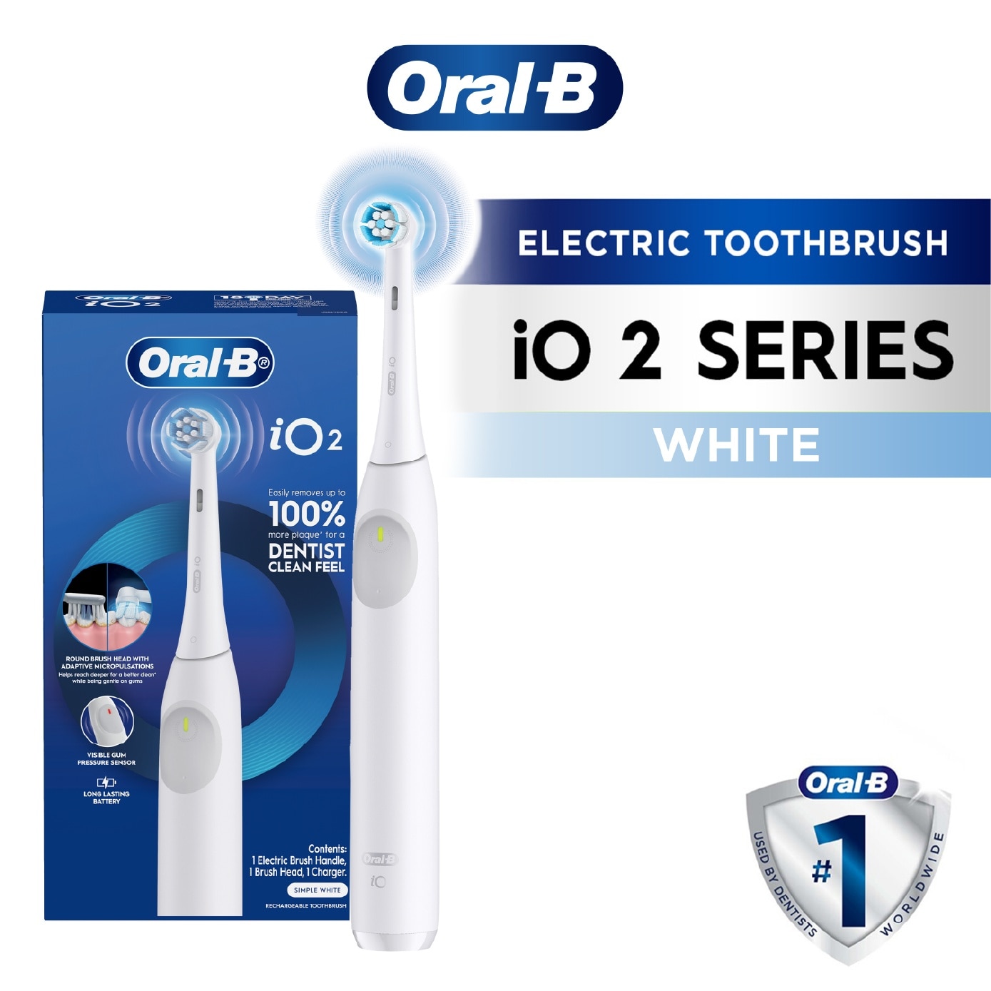 ORAL-B iO Series 2 Gentle Clean Sensitive White Electric