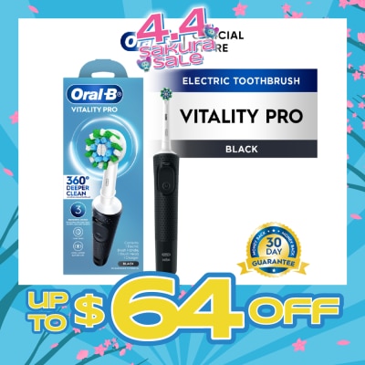 ORAL-B - Vitality Pro Electric Toothbrush Black - Deep Clean 1s