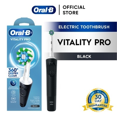ORAL-B Vitality Pro Electric Toothbrush Black - Deep Clean 1s