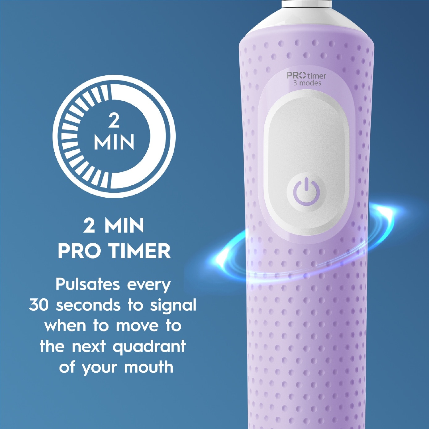 Vitality Pro Electric Toothbrush Lilac - Deep Clean 1s