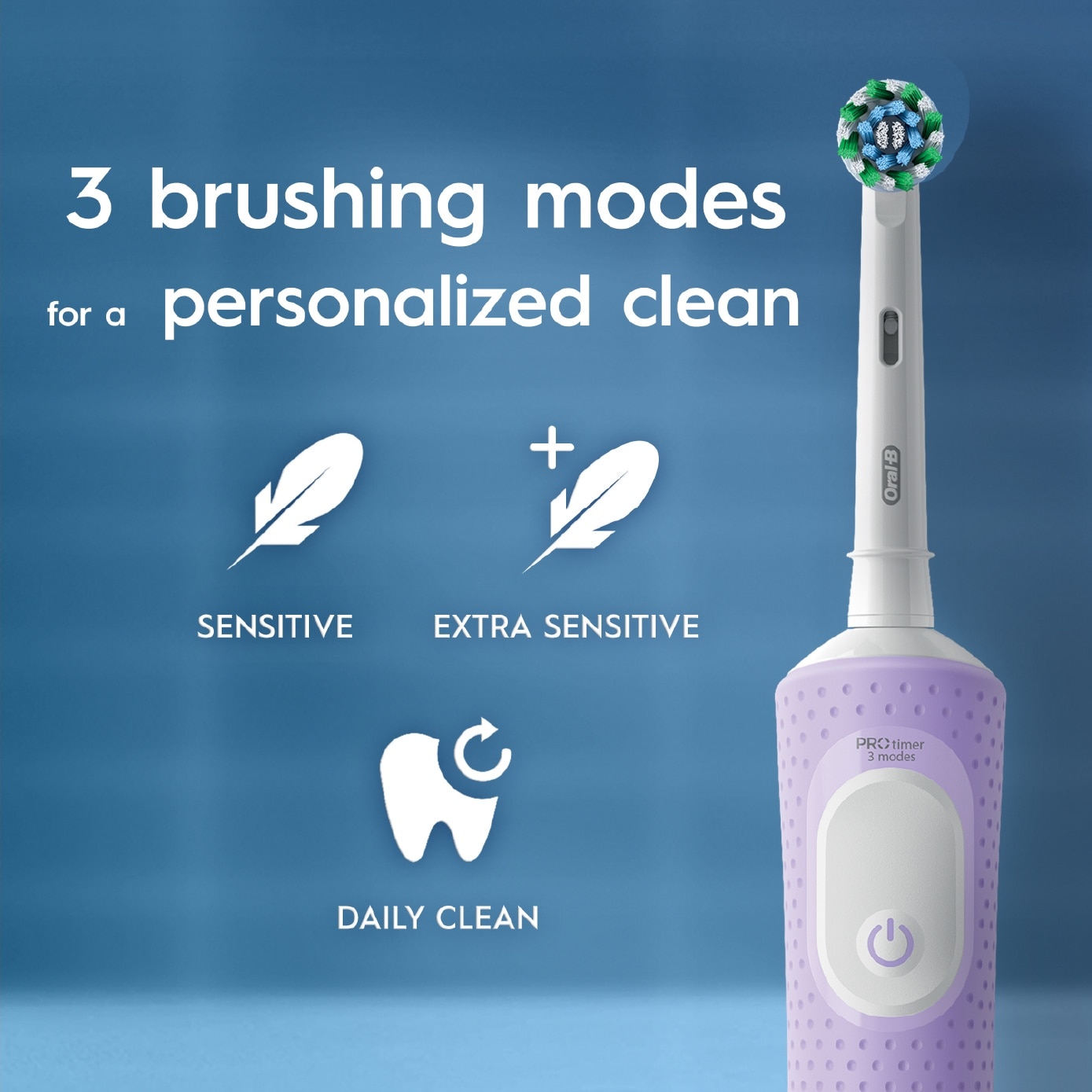 Vitality Pro Electric Toothbrush Lilac - Deep Clean 1s