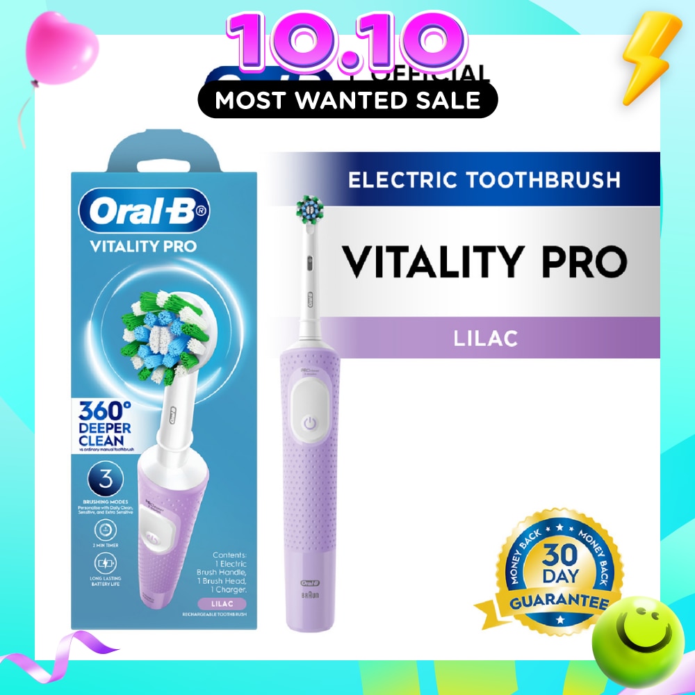 Vitality Pro Electric Toothbrush Lilac Deep Clean 1s image