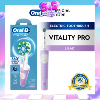 ORAL-B - Vitality Pro Electric Toothbrush Lilac - Deep Clean 1s