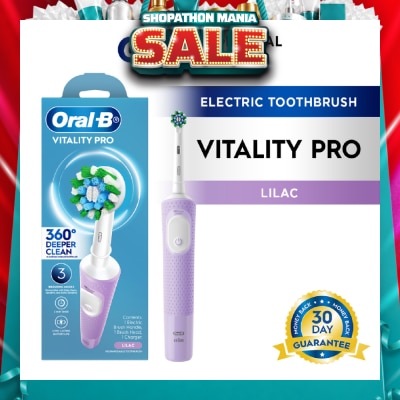 ORAL-B - Vitality Pro Electric Toothbrush Lilac - Deep Clean 1s