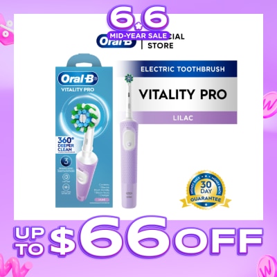 ORAL-B - Vitality Pro Electric Toothbrush Lilac - Deep Clean 1s