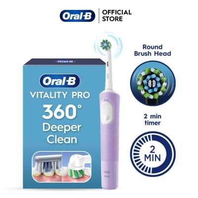 ORAL-B Vitality Pro Electric Toothbrush Lilac - Deep Clean 1s
