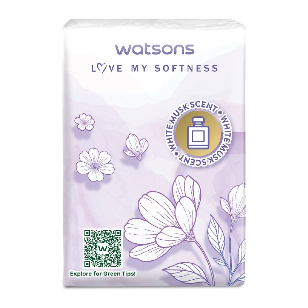 Velvet Mini Hankies White Musk Scented 3-Ply 10s X 10