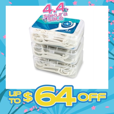 WATSONS - Super Smooth Spiral Clean Floss Pick 50s x 3