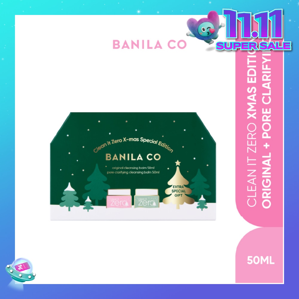 Clean it Zero Christmas Special Edition Set Original 50ml + Pore Clarifying 50ml + Headband 1s