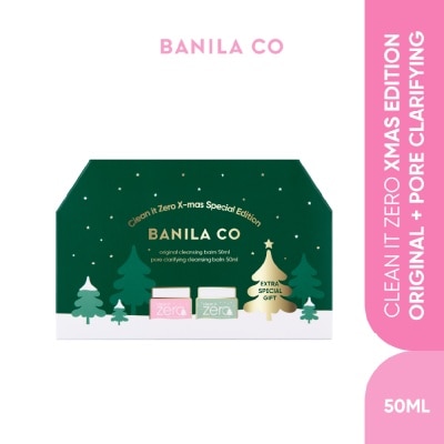 BANILA CO Clean it Zero Christmas Special Edition Set Original 50ml + Pore Clarifying 50ml + Headband 1s