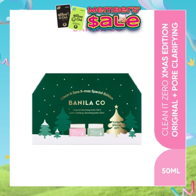 BANILA CO - Clean it Zero Christmas Special Edition Set Original 50ml + Pore Clarifying 50ml + Headband 1s