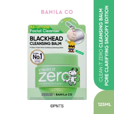 BANILA CO Clean It Zero Cleansing Balm Pore Clarifying Snoopy Edition 125ml + Keyring