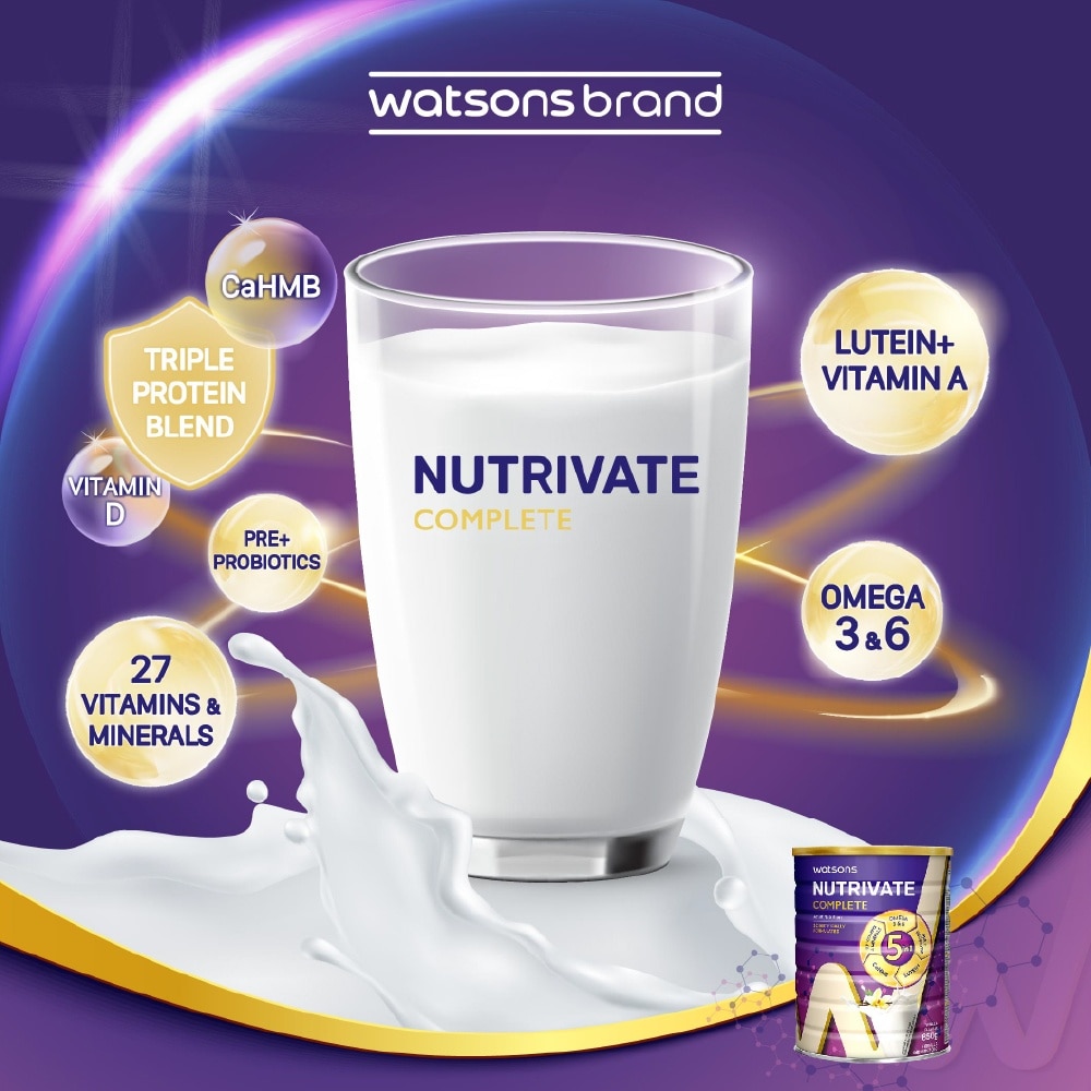 Nutrivate Complete Adult Nutrition With Vanilla Flavour 850g