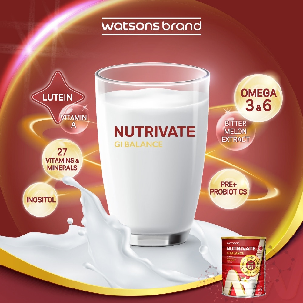 Nutrivate GI Balance Adult Nutrition With Vanilla Flavour (Low Sugar) 850g