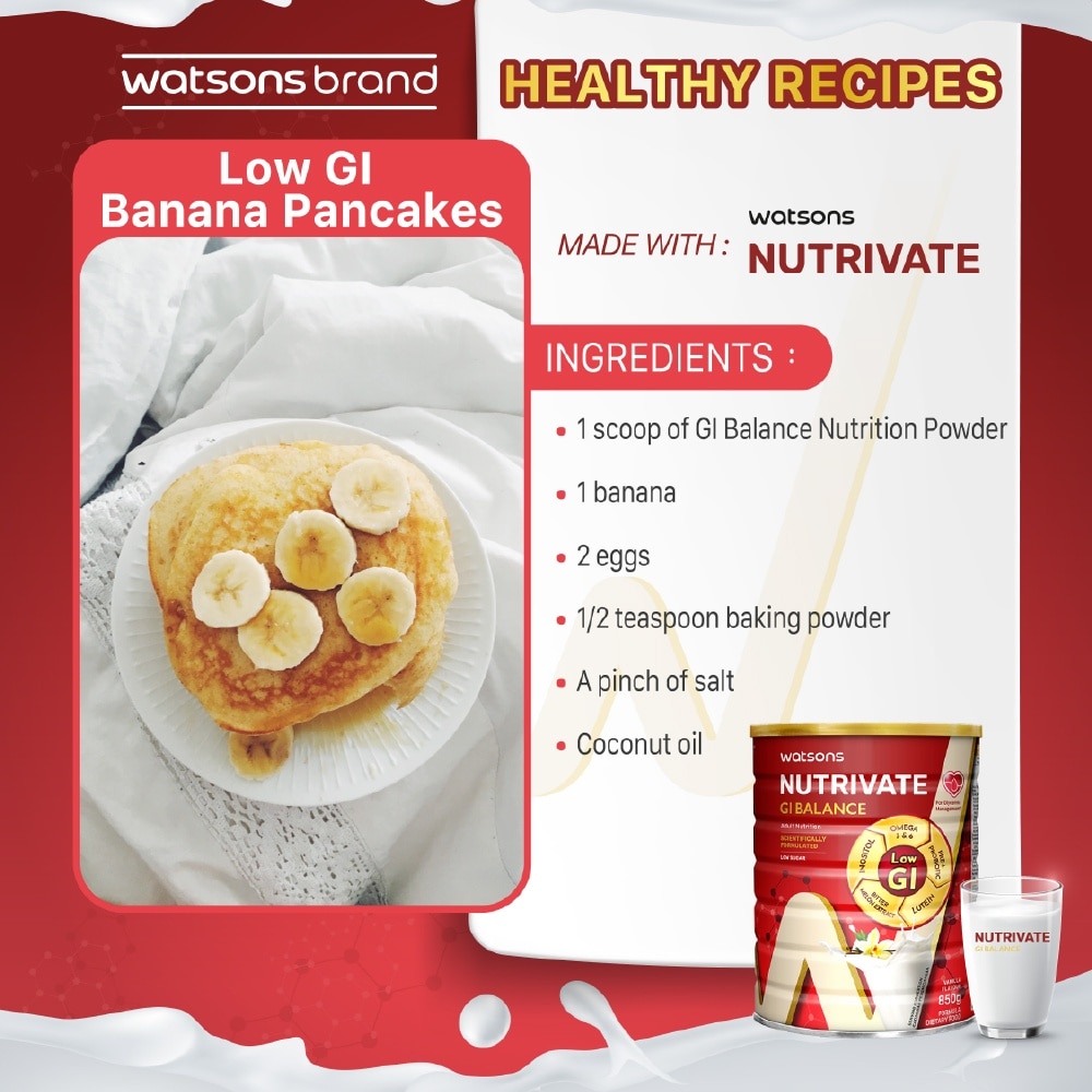 Nutrivate GI Balance Adult Nutrition With Vanilla Flavour (Low Sugar) 850g
