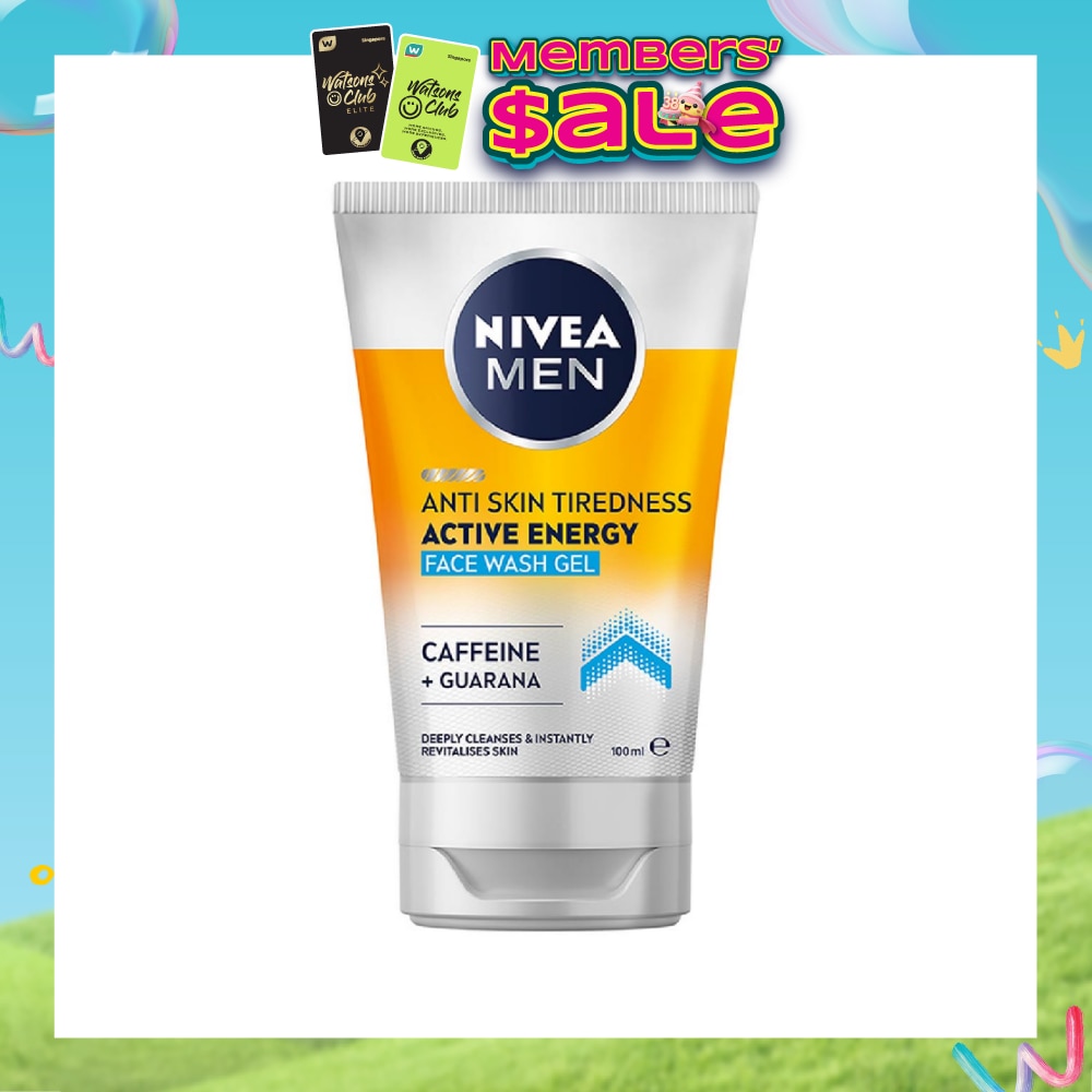 Active Energy Revitalising Face Wash for Men (Deep Clean & Energy Boost) 100ml