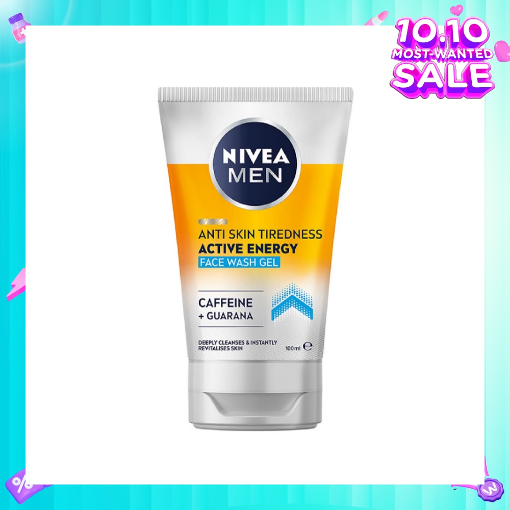 Active Energy Revitalising Face Wash for Men (Deep Clean & Energy Boost) 100ml